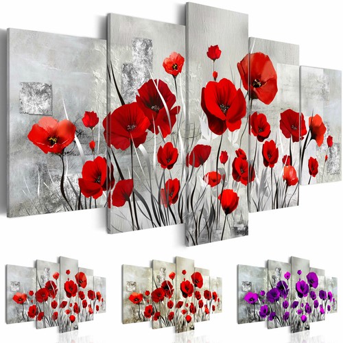 Mohnblumen blumen leinwandbild - mohnblumen,